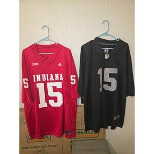 NWT Fernando Mendoza  Hoosiers and Raiders Jerseys Stitched Men’s XXL*Awesome!!